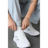 SOLAZER Kadın Ortopedik Elite Comfort Beyaz Sneaker Spor Ayakkabı