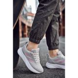 SOLAZER Kadın Ortopedik Memory Foam Taban Gri Yürüyüş Spor Ayakkabı