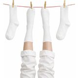 Solde 2 Çift Beyaz Düz Tenis Çorabı Unisex Pamuklu Spor Çorap Kadın Erkek🤍🧦(Deneme Paketi) - 36 - 38