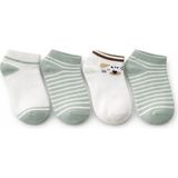Solde Socks 4’lü Çocuk Pamuklu Günlük Çorap – Çizgili & Figür Desenli, Kaliteli - 27 - 28 - Çok Renkli