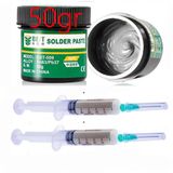 Solder BST-509 Krem Lehim Best 50g Sıvı Lehim ve Flux Lehim Toplama Seti 2in1