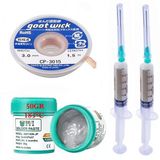 Solder Krem Lehim Paste bst 183°C Uyumlu 50G Lehim Toplama Cp-3015 Emme Teli 3,0Mm Lehimleme Seti