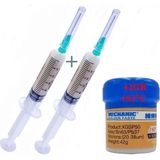 SOLDER Mechanic Solder Krem Lehim Mechanic 183C Uyumlu Sıvı Lehim 42 gr ve İkili Flux Lehim Toplama