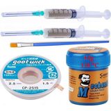 Solder Paste Krem Lehim 138°C 42G Lehim Toplama CP-2515 Emme Teli 2,5mm Set 5/1