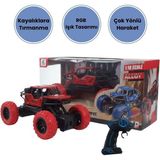 Sole 1:18 Ölçek Alloy Rock Crawler – Rgb Işıklı Off-Road Uzaktan Kumandalı Araba - Kırmızı