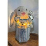 Sole Led Işıklı Özel Kutuda Uyku Arkadaşı Bunny Peluş Tavşan ile Yeni Doğan Hediye Seti- Babyshower ,Yenidoğan Hediyesi