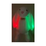 Sole LED Işıklı, Uyku Arkadaşı Uzun Kulak Bunny Peluş Tavşan 65CM - Fuşya