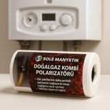 Sole Manyetik Doğalgaz Kombi Polarizatörü, Tasarruf Cihazı, Gaz Yakıtı Verimlilik Arttırıcı