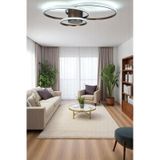 Sole Modern Tasarım Bronz Renk Salon - Mutfak - Hol Beyaz Led 3 Lü Avize Bronz