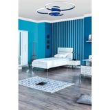 Sole Modern Tasarım Salon - Mutfak - Hol Beyaz Led 3 Lü Avize (Mavi)
