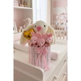 SOLE Özel Kutuda Uyku Arkadaşı Bunny Peluş Tavşan ile Kız Yeni Doğan Hediye Seti Babyshower Yenidoğan Hediyesi