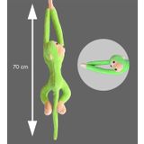 Sole Sevimli Peluş Maymun Oyuncak , Elleri Yapışabilen 70 cm (Yeşil)
