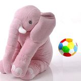 Sole Uyku Arkadaşım Fil 90 cm ve Çıngıraklı Soft Top - Pembe