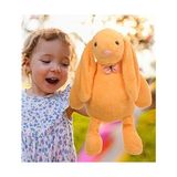 Sole Uyku Arkadaşım Papyonlu Uzun Kulak Peluş Tavşan 65 cm Turuncu
