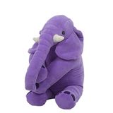 SOLE Uyku Arkadaşım Peluş Fil - Büyük Yumuşacık (75 cm)-Sevgiliye HEDİYE Mor
