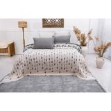 Sole Yatak Örtüsü Seti %100 Pamuk - Antrasit - 240 x 260 cm