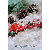 SOLE Yılbaşı Süsü Dekoratif Ahşap Noel Treni - Dekoratif ve Hediyelik 20 cm