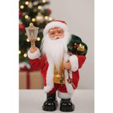 Sole Yılbaşı Süsü Noel Baba Biblo Figür 25cm - Çuvalı ve Aksesuarları ile