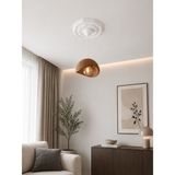 Solea Avize - Modern Sarkıt Avize - Balkon, Salon, Yatak Odasına Uygun - PLA Malzeme - 24 cm Çap - Kahverengi