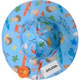 Soleda Uv Korumalı Çift Taraflı Ayarlanabilir Bebek Çocuk Şapkası Journey Under The Sea 0-6 Yaş - Çok Renkli