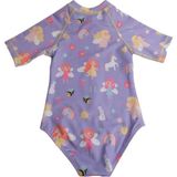 Soleda UV Korumalı UPF 50+ Bebek Çocuk Mayosu Fairy Garden - Lila - 1 - 2 Yaş
