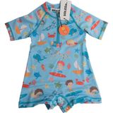 Soleda UV Korumalı UPF+ 50 Bebek Çocuk Mayosu Journey Under The Sea - Mavi - 4 - 5 Yaş