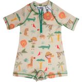 Soleda UV Korumalı UPF 50+ Bebek Çocuk Mayosu Safari Jungle - Sarı - 1 - 2 Yaş
