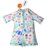 Soleda Uv Korumalı Upf 50+ Bebek Çocuk Tulum Mayo Beach Fun - Çok Renkli - 5 - 6 Yaş