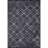 Soledad Siyah Modern Geometrik Etnik Eskitme Desenli Boho Makinada Yıkanabilir Hafif Hav Toz Vermez Leke Tutmaz Kaymaz Taban Dijital Makine Baskı Halı Oturma Odası Salon Yolluk Koridor Mutfak Halısı