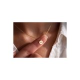 Soleildor 925 ayar Orijinal Gümüş Doğum Günü Hediyesi Kişiye Anne Babalar Günü Özel A S M T Z E H O C G Harfli Gold Takı Küçük Disk İsim Harfli İsimli Gümüş Kolye ( 2 diske kadar istenilen isim harf yapılır)