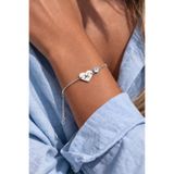 Soleildor 925 ayar Orijinal Gümüş Kişiye Özel Doğum günü Hediyesi Silver Takı Kadın Erkek Doğum Taşlı Harfli Kalp Kalpli Harfli Gümüş Bileklik ( İstenilen harf yazılır)