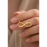 Soleildor 925 ayar Orijinal Gümüş Kişiye Sevgililere Annelere Özel Doğum Günü Hediyesi Gold Takı İki İsim İki İsimli Sonsuz Sonsuzluk Gümüş Kolye ( istenilen isim ,yazı fontu ve tarih yazılır)