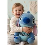 Solemia Kişiye Özel İsim Yazılı Stitch Peluş Oyuncak 60 cm – Sevimli Mavi Peluş, Doğum Günü Hediyesi, Kız ve