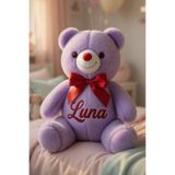 Solemia Kişiye Özel İsimli 35-40 Cm Peluş Ayı Özel Tasarım Ayıcık Sevgiliye, Arkadaşa, Çocuğa Özel Hediye Doğum Günü Hediyesi