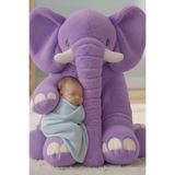 Solemia Uyku ve Oyun Arkadaşım - Jumbo 90 cm Peluş Fil – Bebek ve Çocuk Oyuncağı