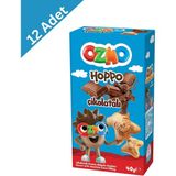 Şölen Ozmo Hoppo Çikolatalı Krema Dolgulu Bisküvi 40 G x 12 Adet - 1 Adet