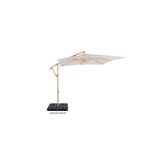 SOLERA PARASOL Sevilla Kare Yandan Kollu Şemsiye 2,5x2,5 m Ahşap Desen