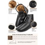 SOLERIUM SHOES Çorap Mest kürklü %100 Hakiki Deri fermuarlı