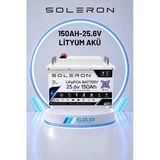 Soleron 150AH 25.6V Lifepo4 Lityum Akü