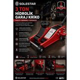 Solestar 3 Ton Hidrolik Garaj Kriko