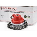 SOLESTAR Zincirli Misina Tırpan Başlığı, Çim Biçme Makinesi Aksesuarı