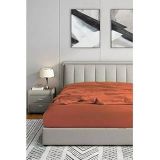 Soley 180x200 Lastikli Fitted Penye Çarşaf, Kiremit