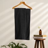 Soley | Alana | Extra Yumuşak Pamuklu Pirinç Örgü Banyo Havlusu - Antrasit - 70 x 140 cm