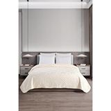 Soley Belura | Çift Kişilik Emboss Battaniye ve Yatak Örtüsü | Ekstra Yumuşak | 200x220 Krem