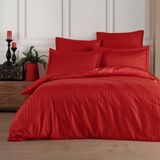 Soley Calisto Kırmızı 200 x 220 cm %100 Pamuk Çift Kişilik Saten Nevresim Takımı