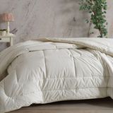 Soley | Feelwool Beyaz Renk Doğal Yünlü 195 x 215 cm Çift Kişilik Yorgan Üstün Yumuşaklık