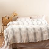 Soley Felix Yeşil 200 x 220 cm İpliği Boyalı Çift Kişilik Nevresim Takımı