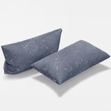 Soley | Galaxy | Pamuklu 2'li Yastık Kılıfı Seti - 50 x 70 cm - Gri