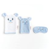 Soley | Happy |%100 Pamuklu Banyo Bebek Alıştırma Seti Mavi