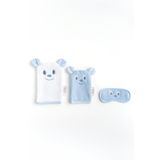 Soley Happy Mavi %100 Pamuk Banyo Bebek Alıştırma Seti